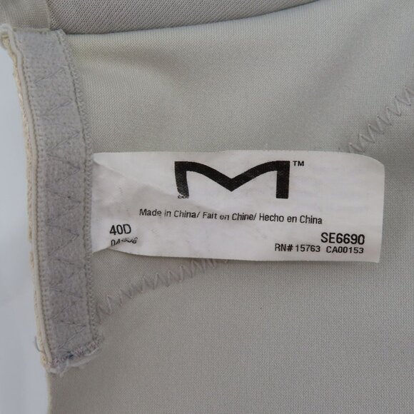Maidenform 40D Bra Solid Gray Front Closure Underwire Lined SE6690 Lace Accent - Picture 9 of 12